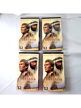 Masada VHS Miniseries Set Parts 1-4 Peter OToole & Peter Strauss Hi-Fi 1981